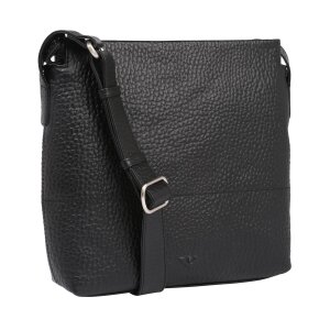 VOI Leder Umhängetasche schwarz Handtasche Shoulderbag