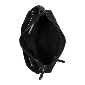 Burkely Leder große Schultertasche Handtasche schwarz