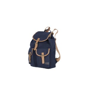 Travelite Hempline Retro Rucksack mit Überschlag Marine