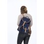 Travelite Hempline Retro Rucksack mit Überschlag Marine