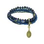 KONPLOTT Armband Petit Glamour d´Afrique blau antik Messing