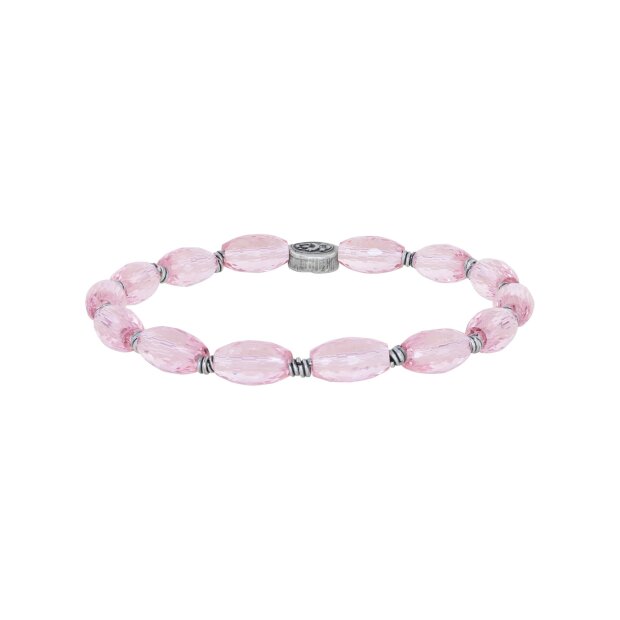 Konplott Armband elastisch Petit Glamour d´Afrique pink Antik Silber