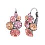 KONPLOTT Ohrringe Petit Glamour pink antik Silber