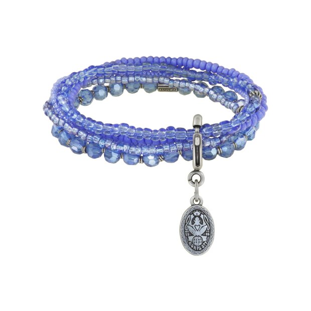 KONPLOTT Armband Petit Glamour d´Afrique blau antik Silber