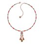 KONPLOTT Kette Collier Indian Summer orange antik Kupfer Necklace Halskette