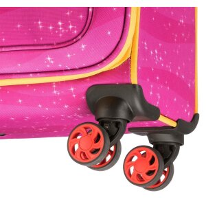 Travelite Kinderkoffer Helden der Stadt Kabinentrolley pink