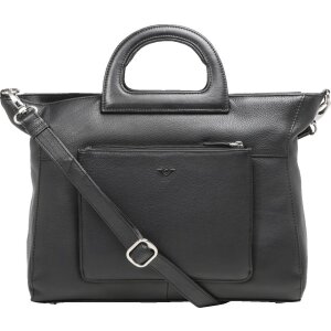 Voi Ledertasche Tasche Shopper Handtasche Leder Businessbag schwarz 21552