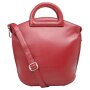 Voi Ledertasche Damentasche Handtasche Soft-Leder Kurzgrifftasche rot 21549 Bag