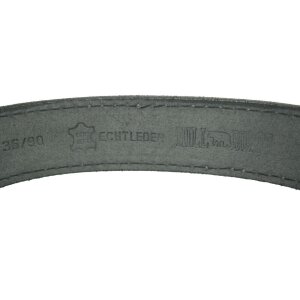 Gürtel Belt Ledergürtel Büffel-Leder Herrengürtel Hillburry kürzbar 42mm schwarz