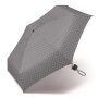Happy Rain Taschenschirm Essential Regenschirm Ultra Mini dots grau