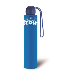 Scout Taschenschirm Regenschirm Kinderschirm mit Reflektionsfläche royal blau