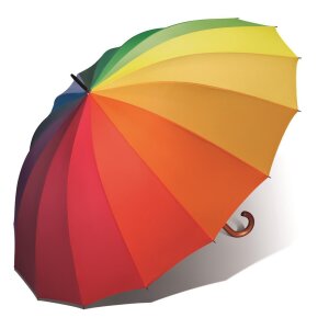 Happy Rain Regenschirm Golfschirm Stockschirm Partnerschirm multicolor