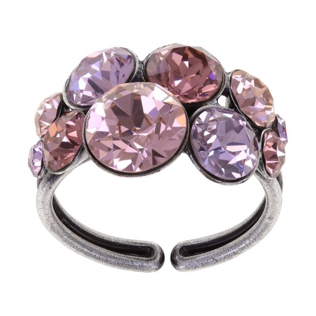 KONPLOTT Ring Petit Glamour Blush Pink antique silver