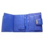 Branco Leder Riegelbörse Damenbörse Geldbörse Portemonnaie blau