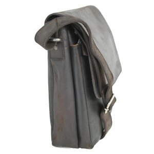 Sparwell Leder Schultertasche mit Überschlag